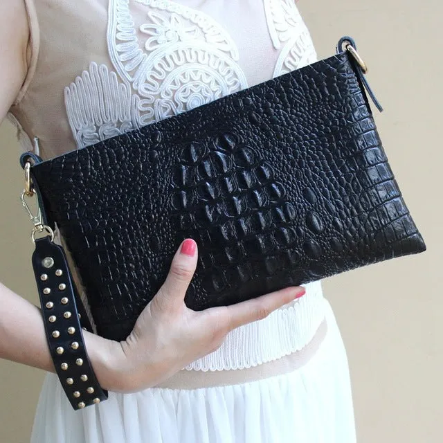Reena genuine leather clutch bag