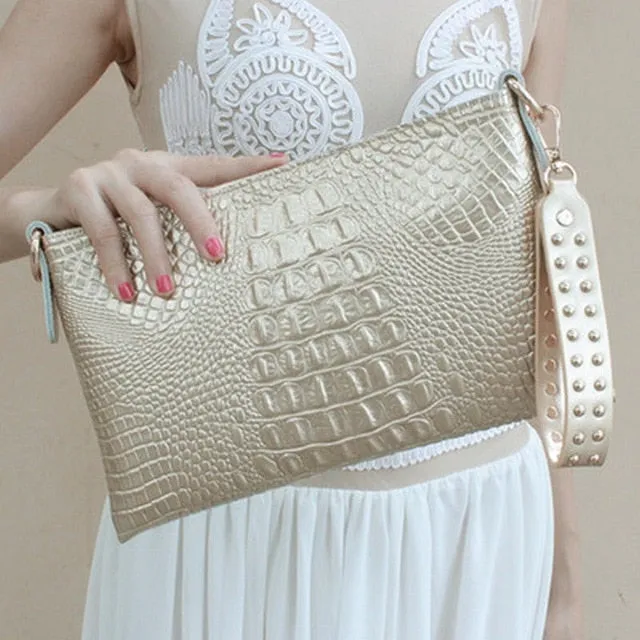 Reena genuine leather clutch bag