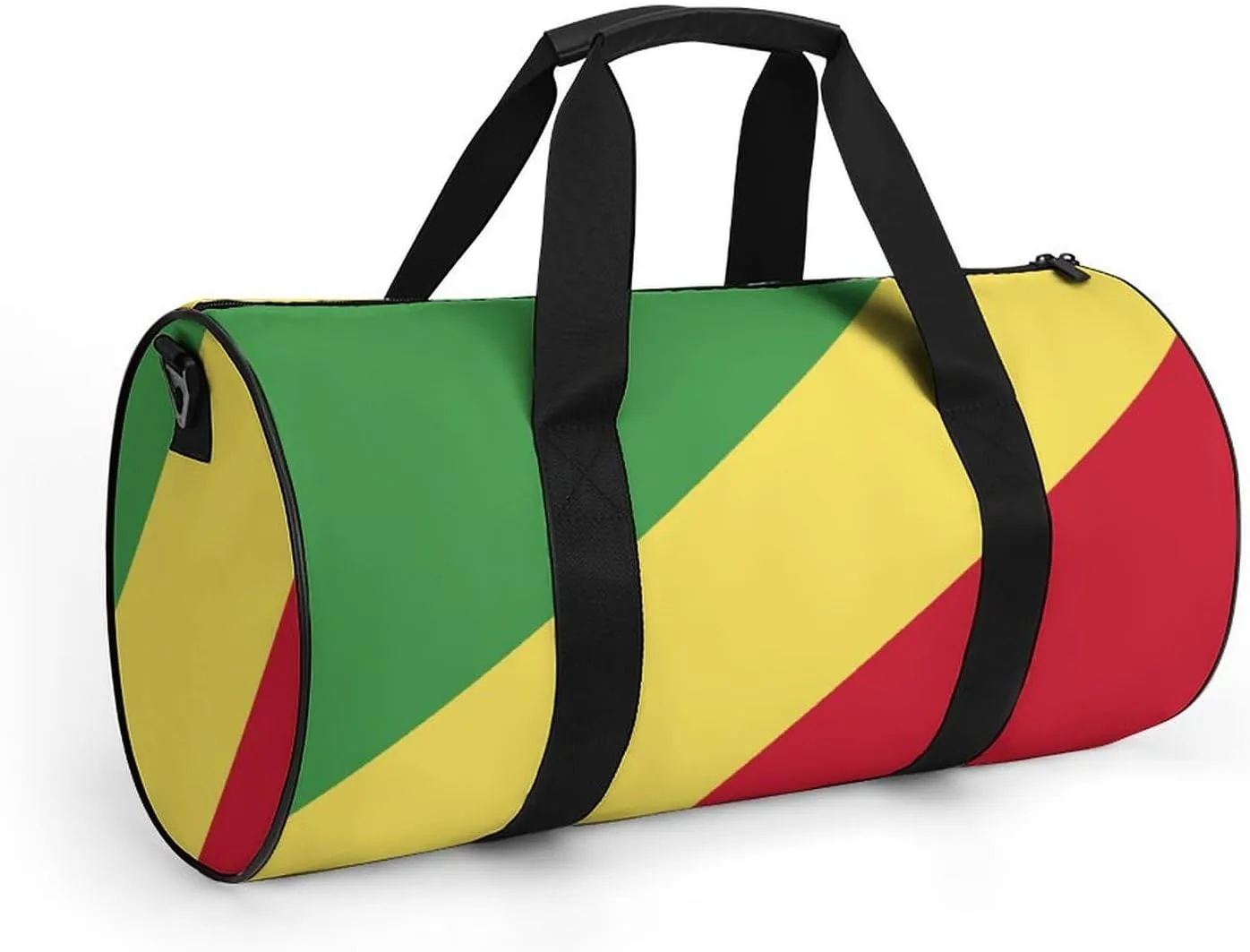 Republic Congo Flag Gym Duffel for Men Women Dry Wet Separation Sports Weekender Tote