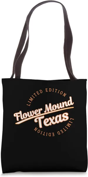 Retro Athletic Flower Mound TX Apparel Tote Bag