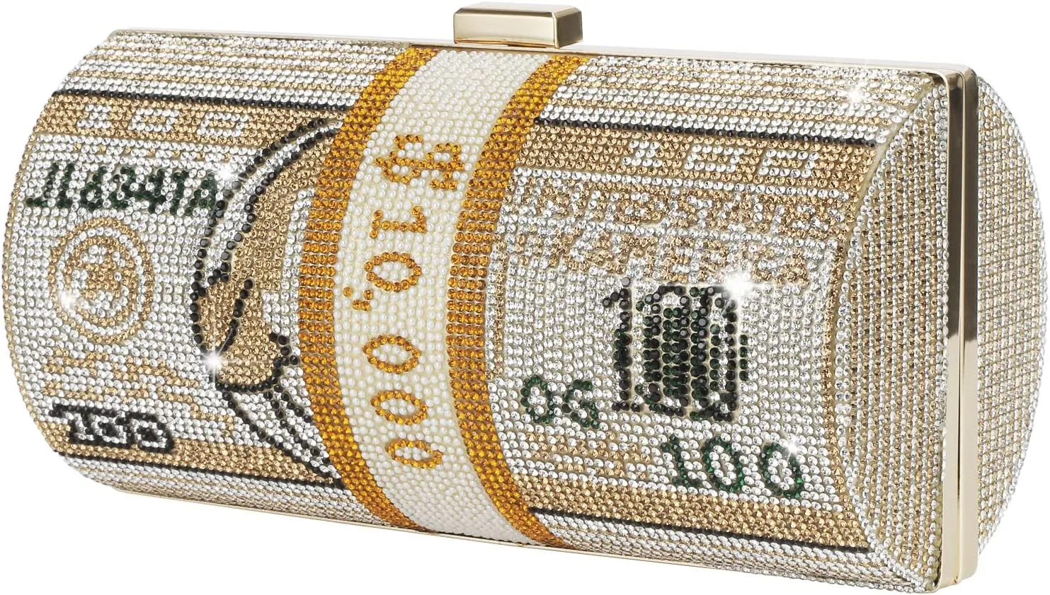 Rhinestone Red Money Clutch Purse for Women Evening Handbags Crystal Money Bag Purse Diamond Bling Clutches for Wedding Party