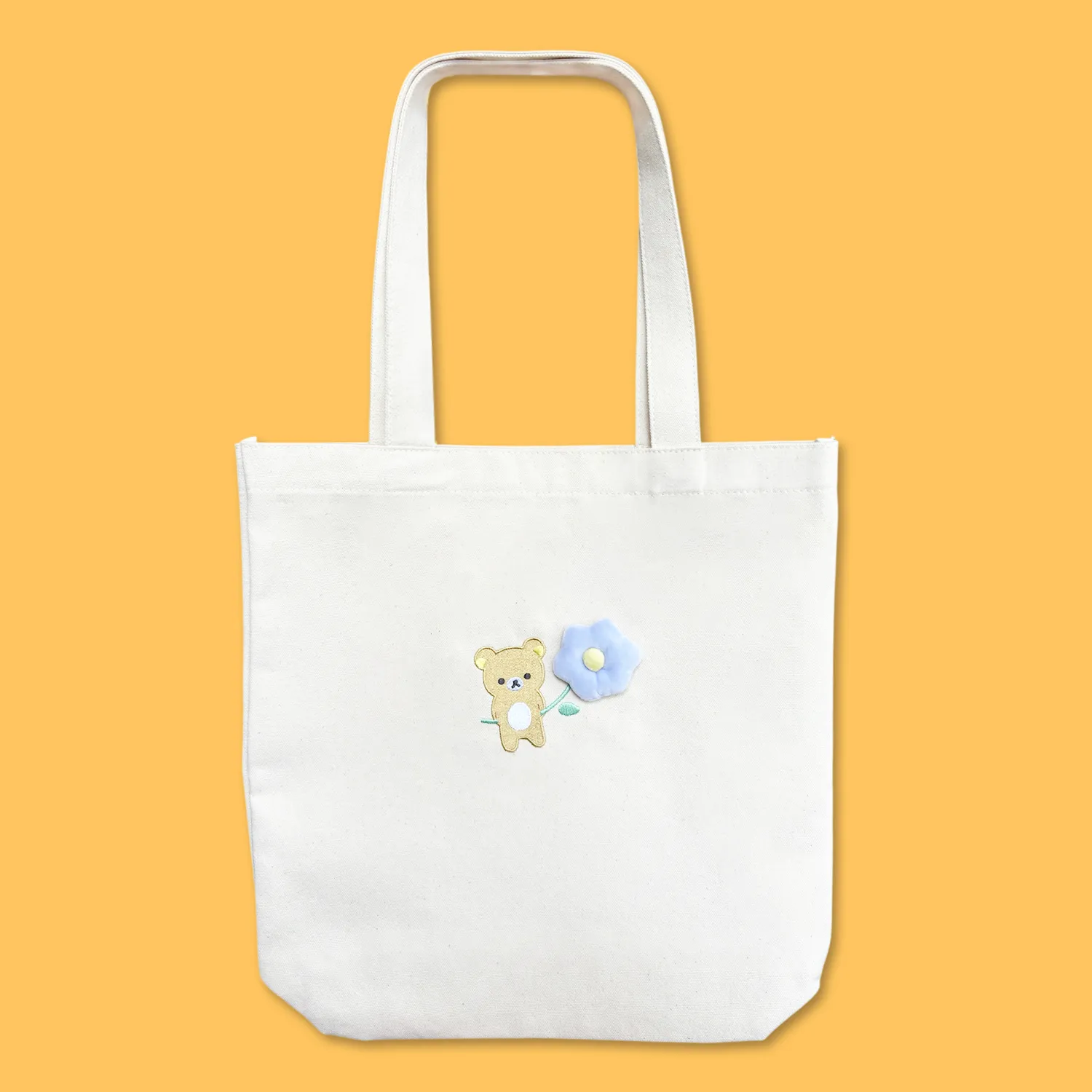 Rilakkuma 'Basic Rilakkuma Flower' Canvas Tote