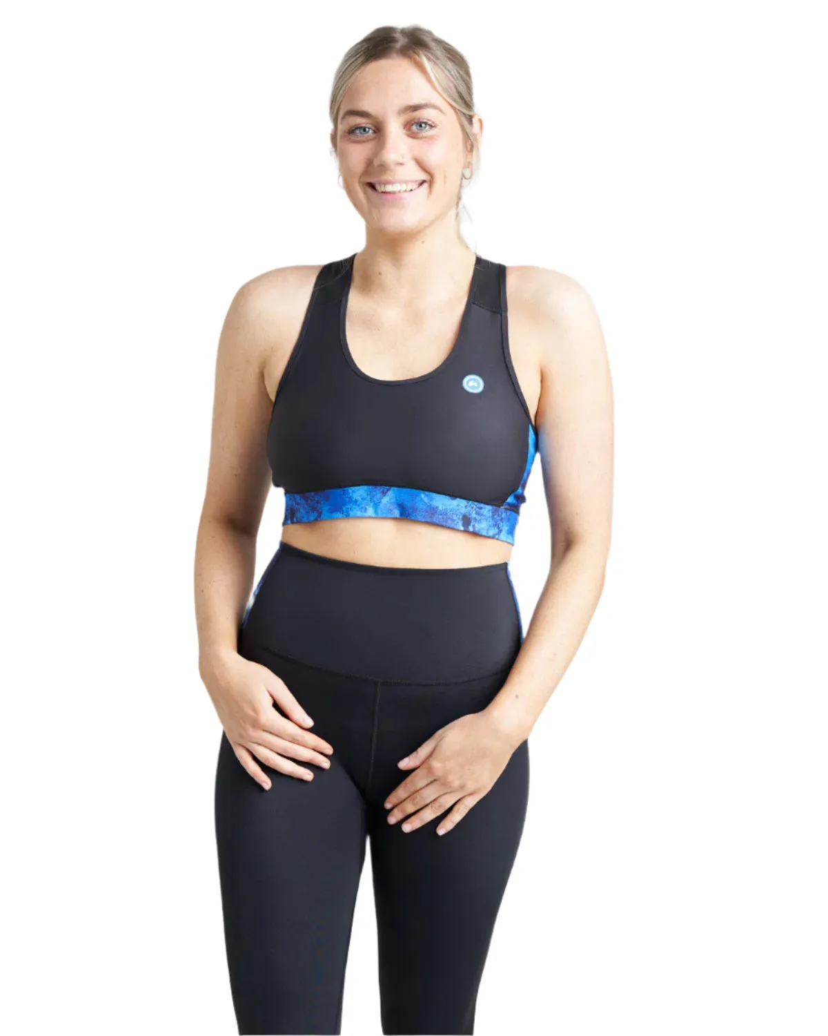 Rooster Womens Sports Bra/Bikini Top - AZURE