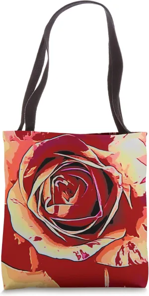 Rose blossom flower blooming roses floral floral pattern Tote Bag