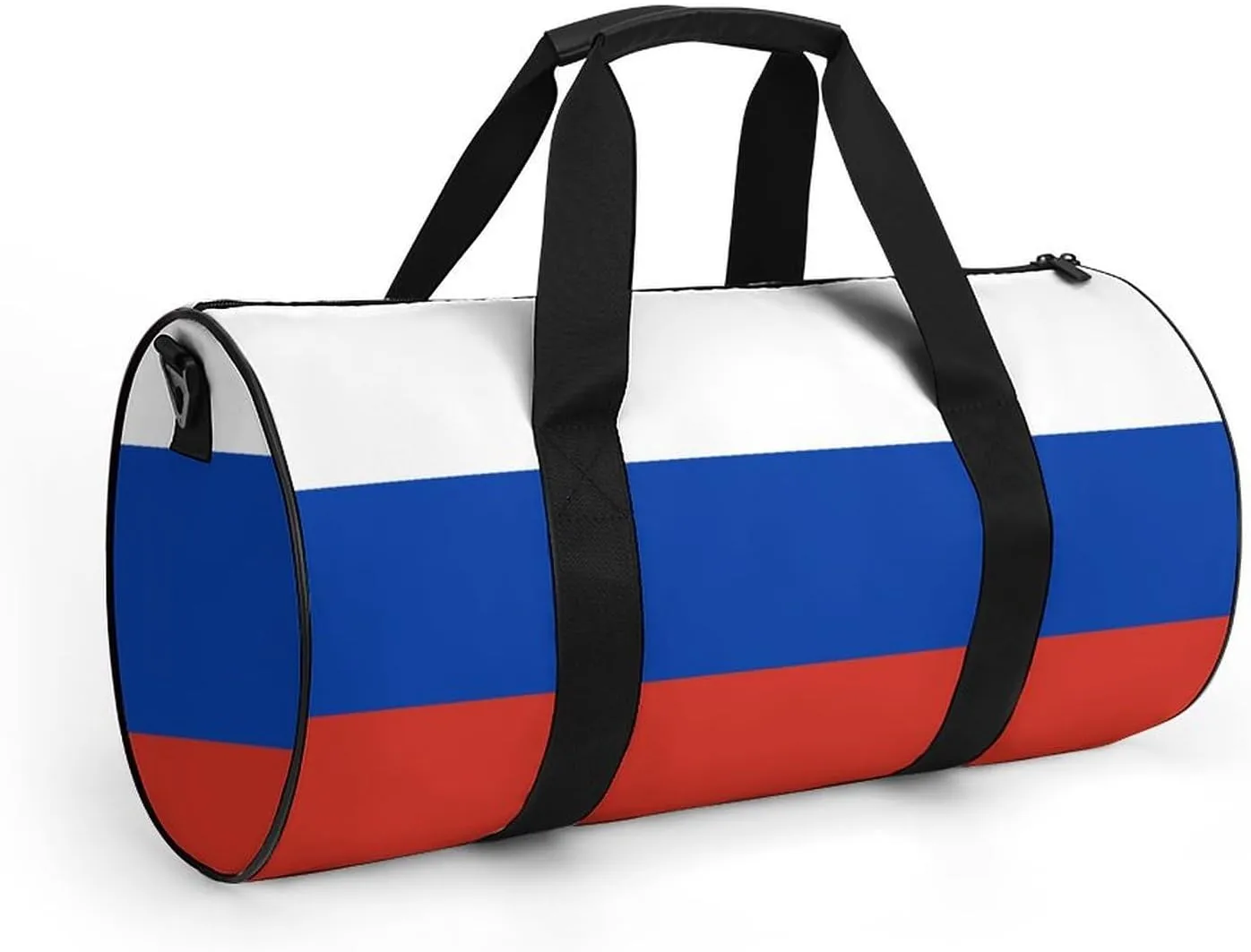 Russia Flag Gym Bag for Men Women with Dry Wet Separation Sports Travel Duffel
