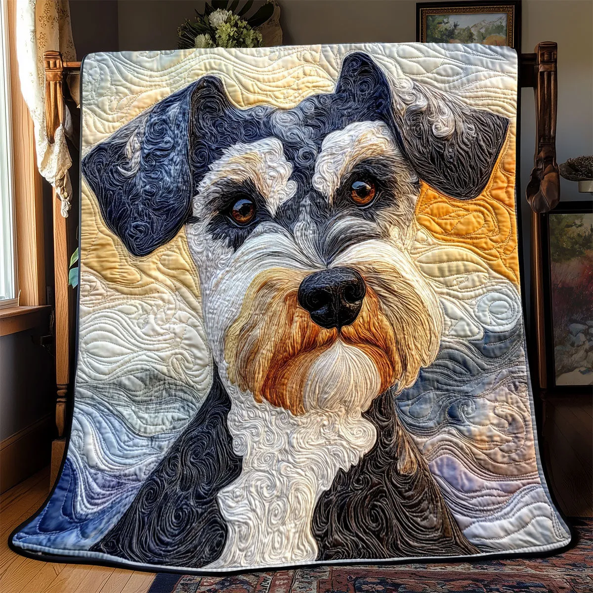 Rynx | Adorable Miniature Schnauzer Quilt