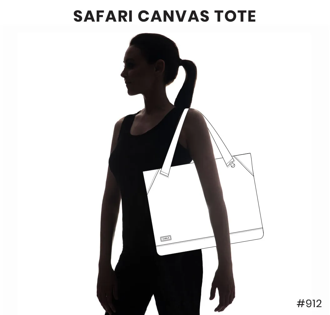 Safari Canvas Tote - Bear