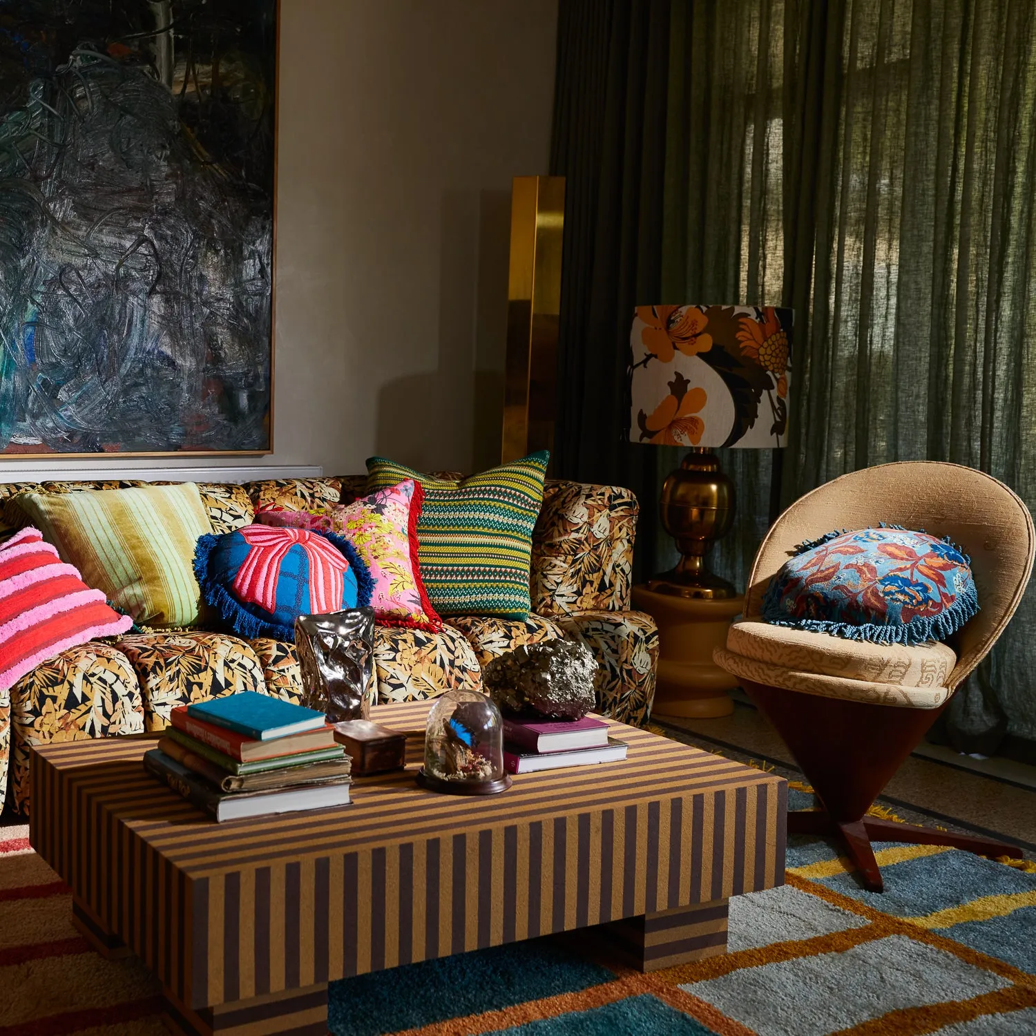 Sage x Clare | Margot Velvet Cushion | Celeste