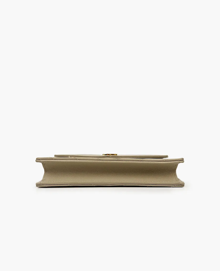 Saint Laurent Cassandre Matelasse Envelope WOC In Grain Embossed Leather