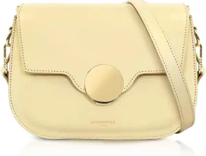 San Pedro Leather Shoulder Bag, 9.8 x 7.5 x 3.1 inches, Goldtone Hardware