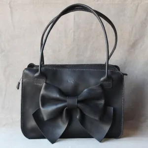 Sandra Leather Business Bag - Black