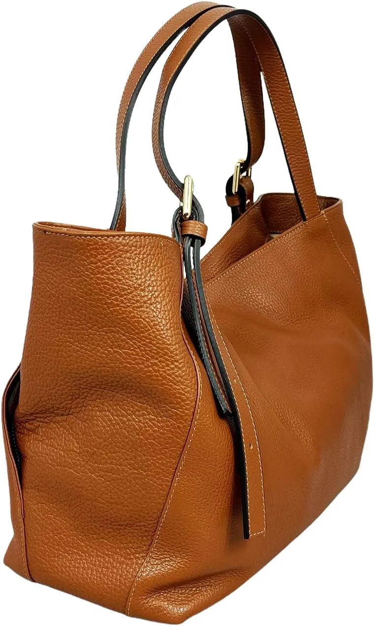 Sarin Shoulder Bag, Genuine Leather Made in Italy