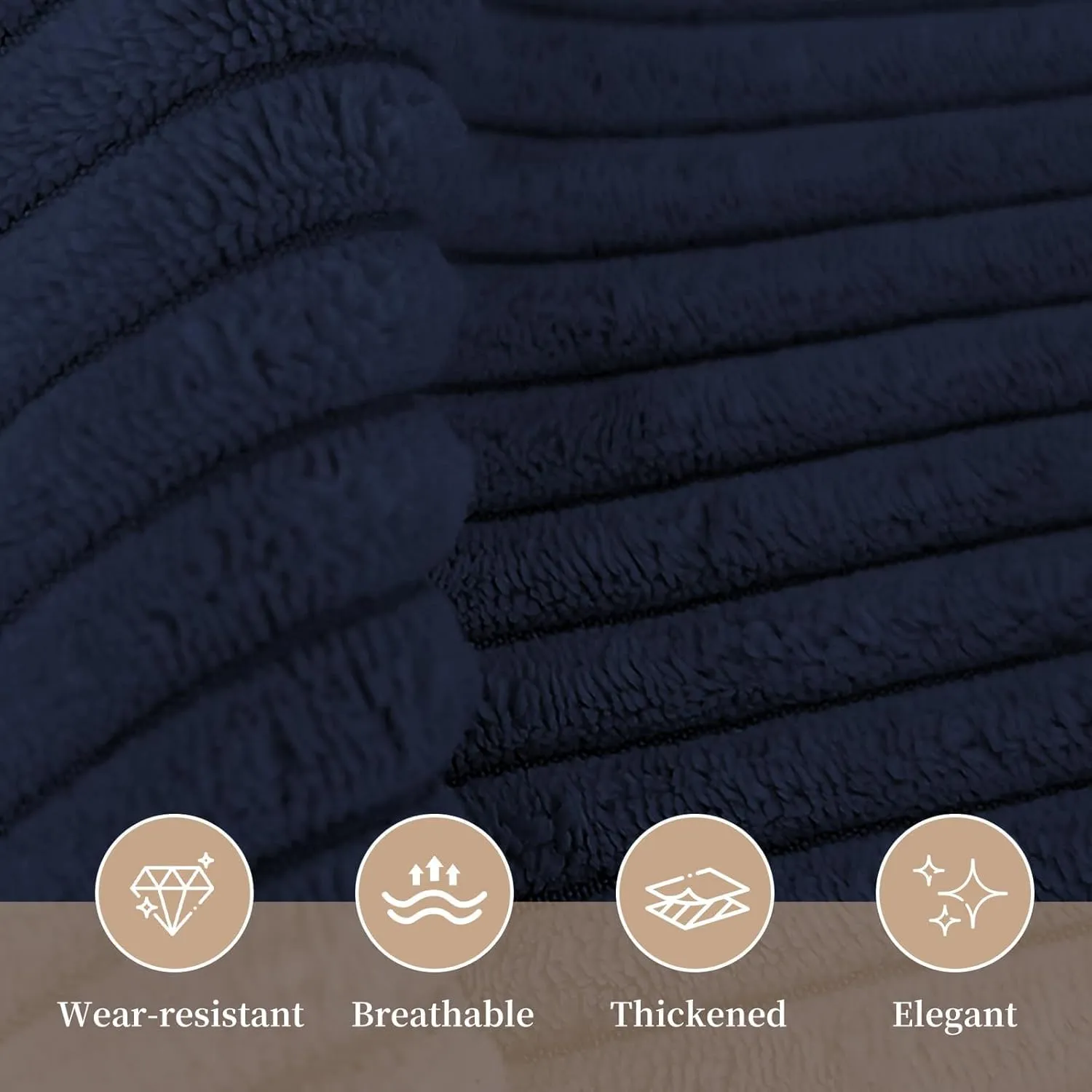Sasttie Headboard Pillow Queen, Wedge Pillow Headboard for Sitting Up in Bed, Back-Rest Support Triangular Cushion for Reading - Features Removable Washable Cover, Navy