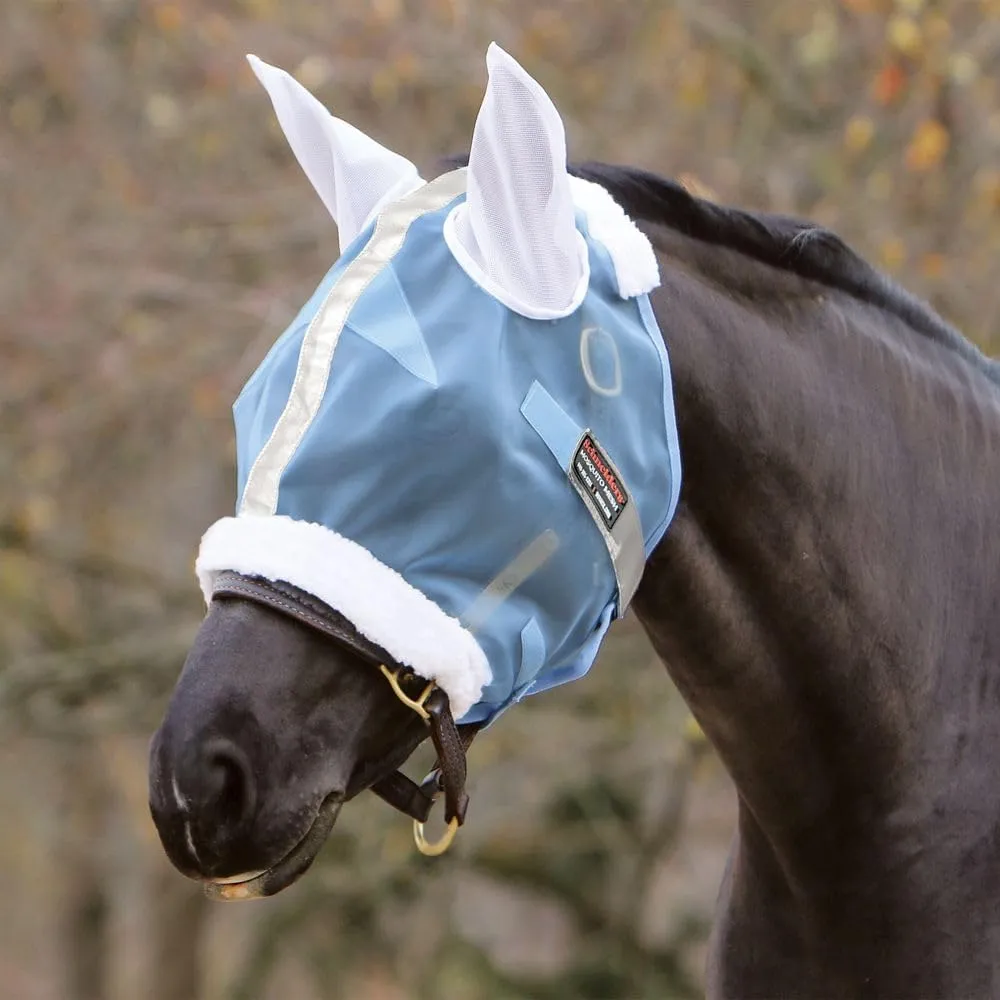 Schneiders Mosquito Mesh II Fly Horse Masks | Insect Protection & UV Shield | Breathable 350D Mesh | Contoured Fit | Safety Reflective Trim