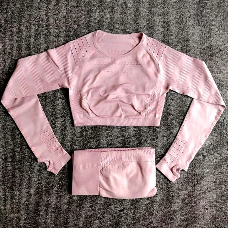 Seamless Yoga Sets High Waist Gym Suit