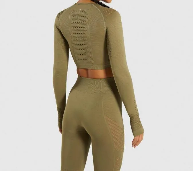 Seamless Yoga Sets High Waist Gym Suit