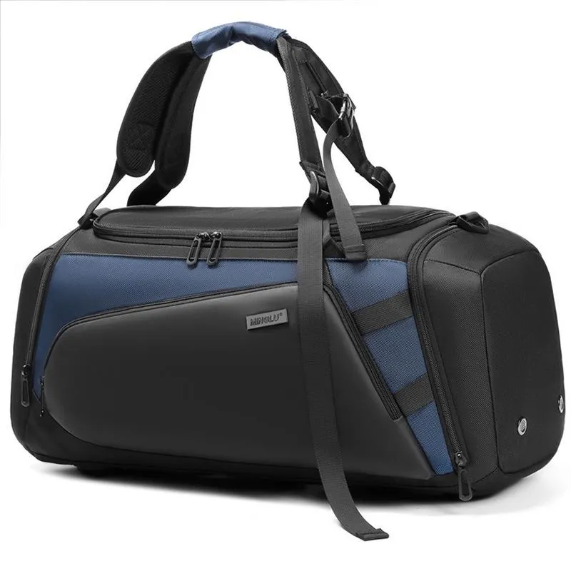 Separate Wet / Dry Large Gym Bag - Dark Grey