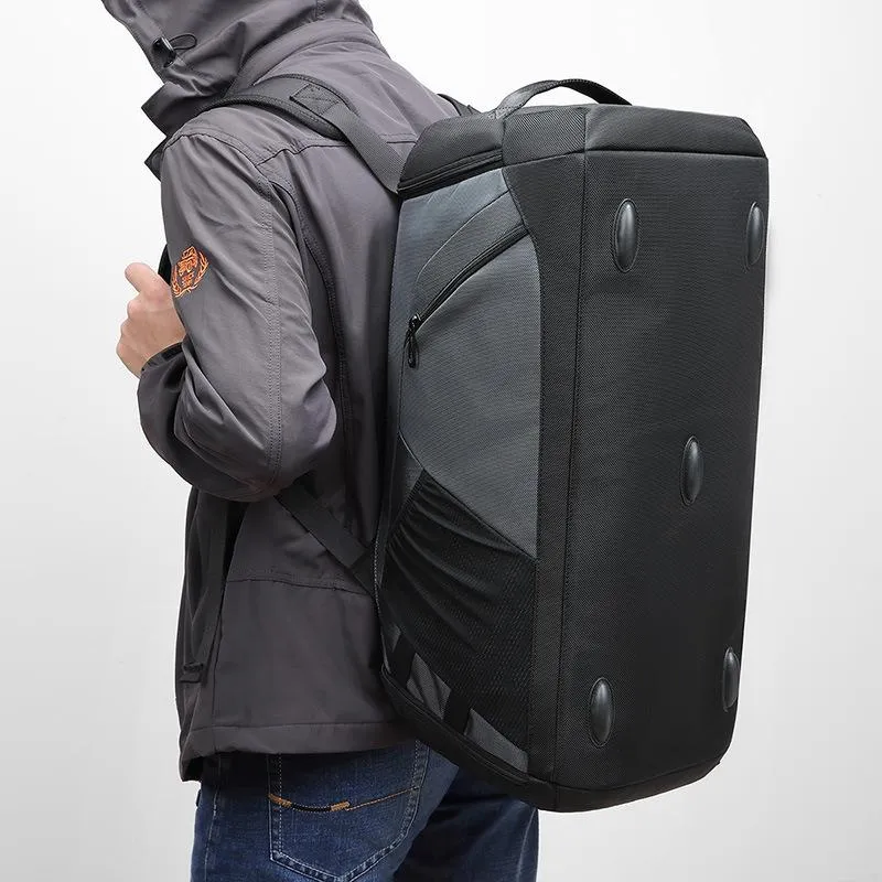 Separate Wet / Dry Large Gym Bag - Dark Grey