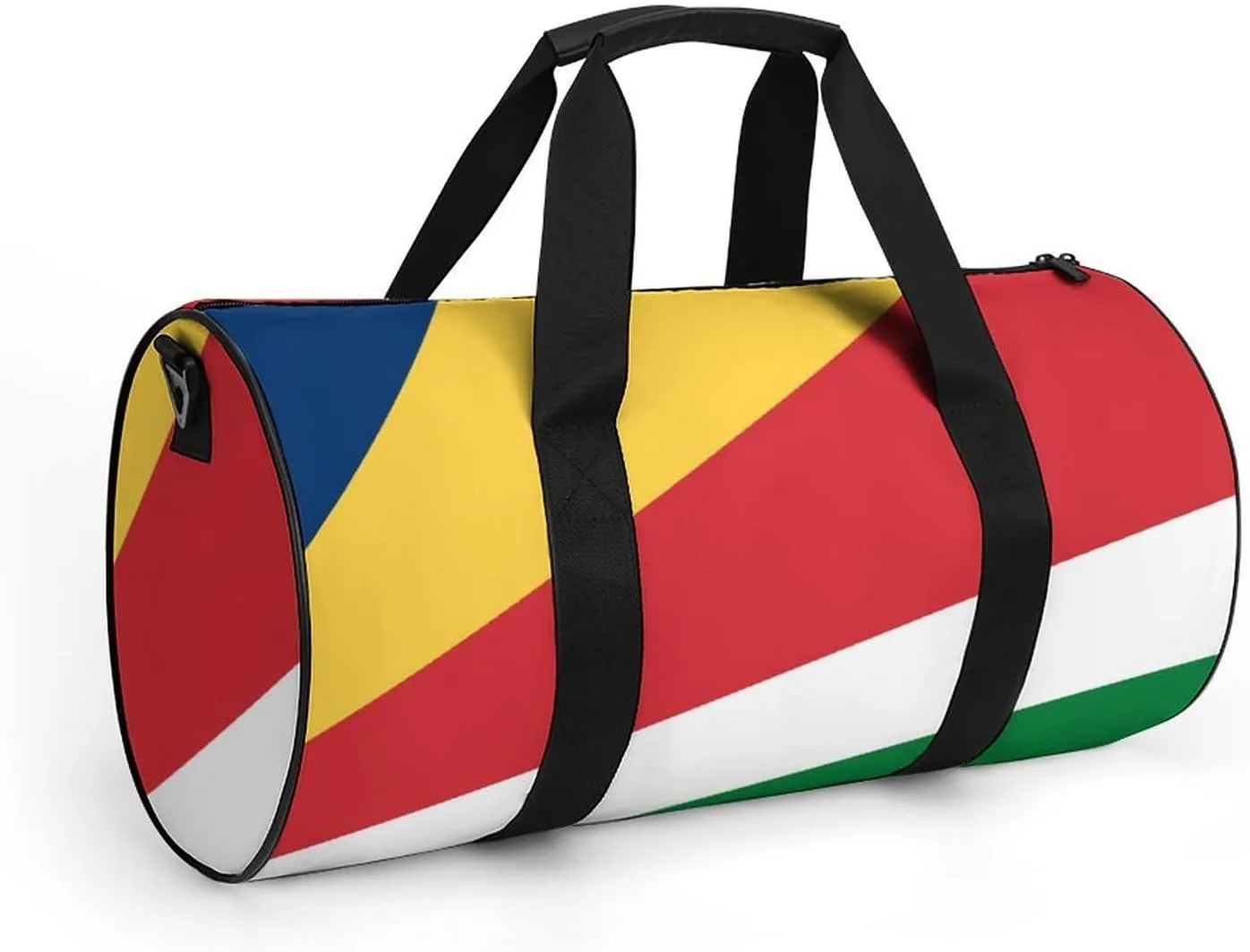 Seychelles Flag Sports Duffel Bag for Boys Girls Dry Wet Separation Overnight Gym Bag
