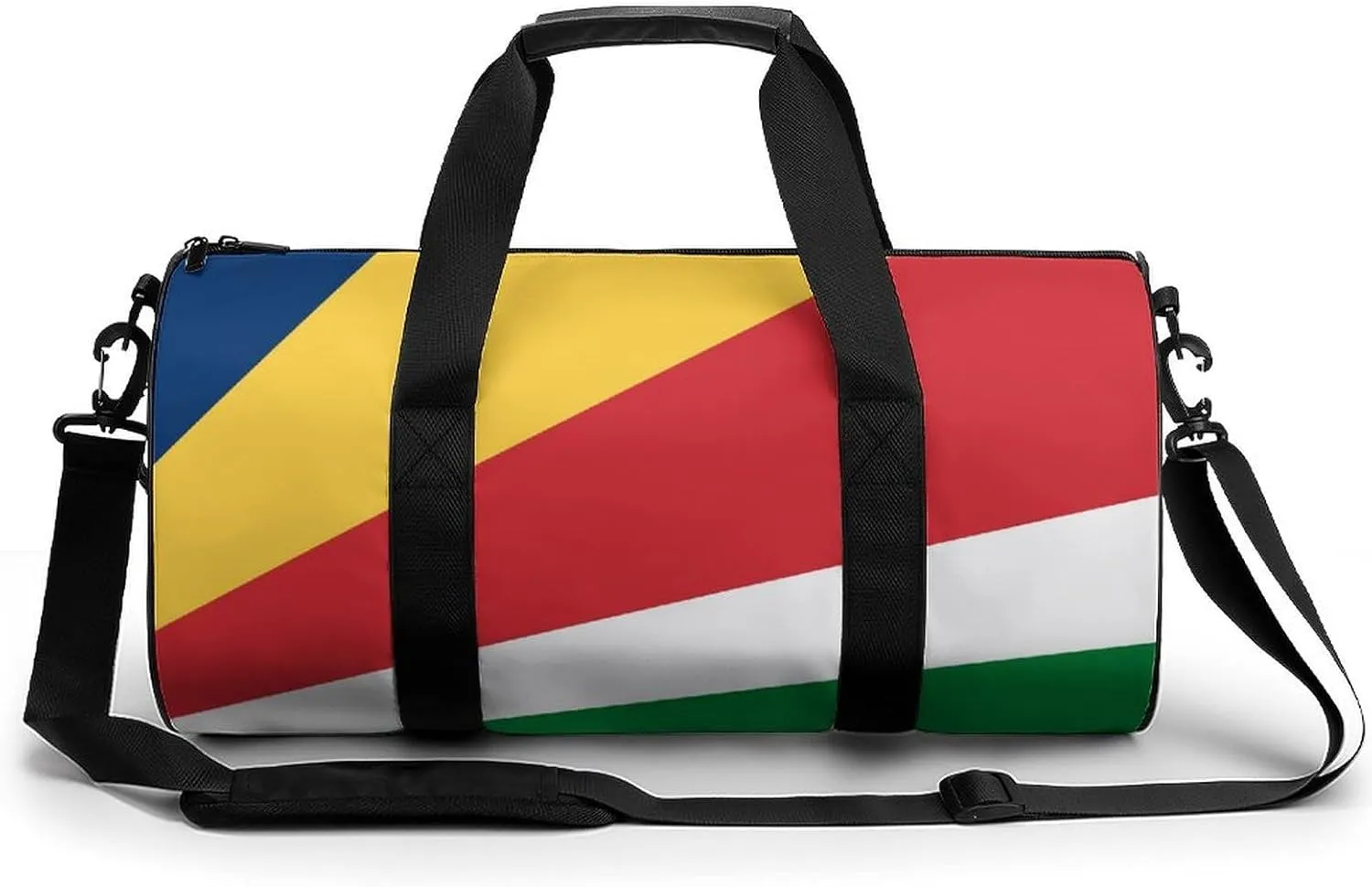 Seychelles Flag Sports Duffel Bag for Boys Girls Dry Wet Separation Overnight Gym Bag