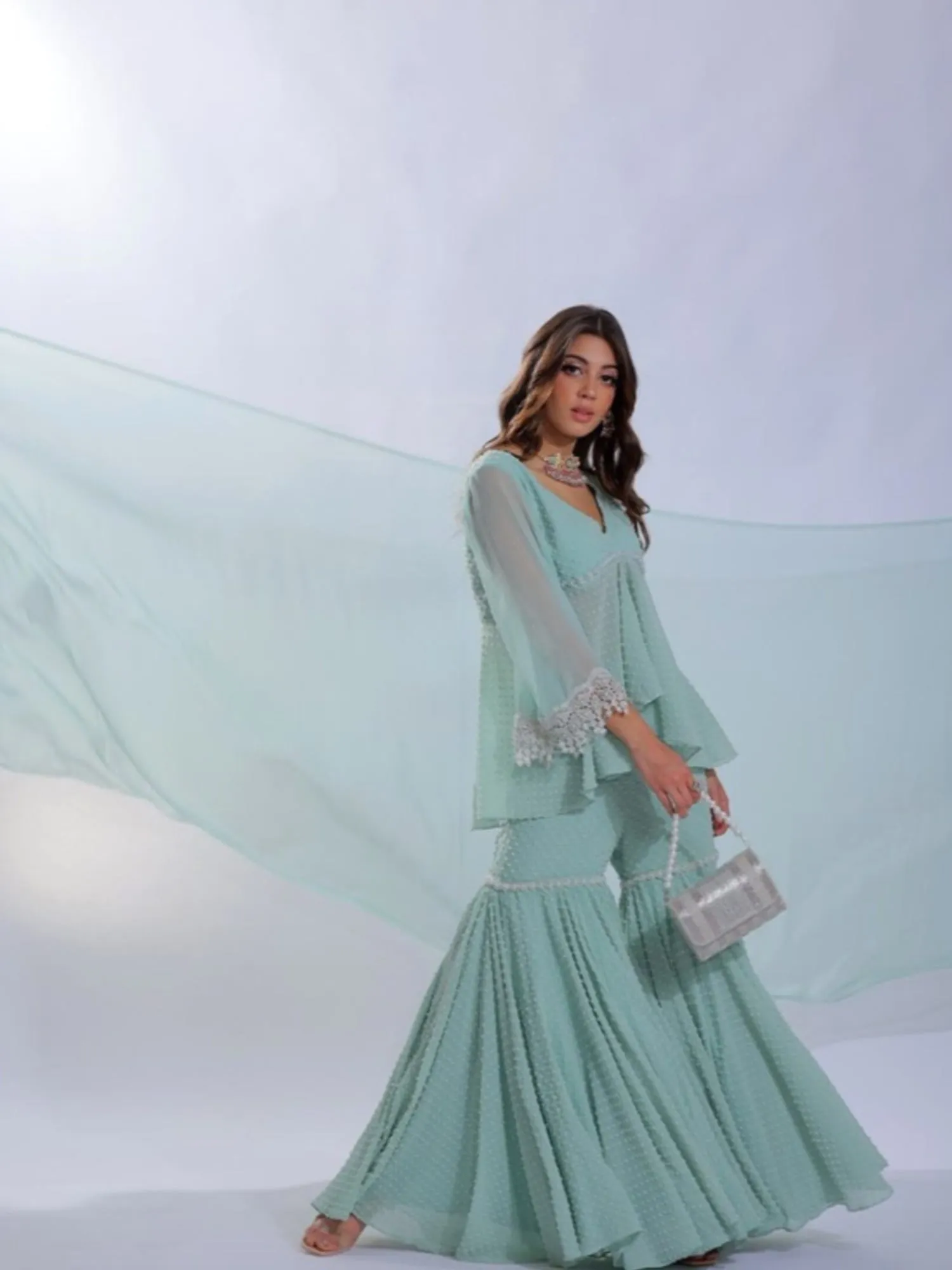 Silver Beaded Flapover