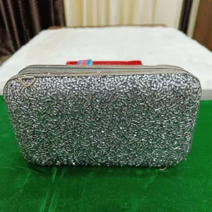 Silver Splendor - Party Wear Clutches