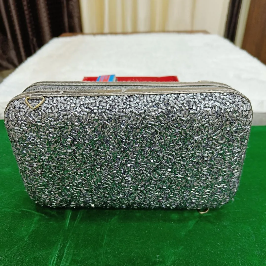 Silver Splendor - Party Wear Clutches