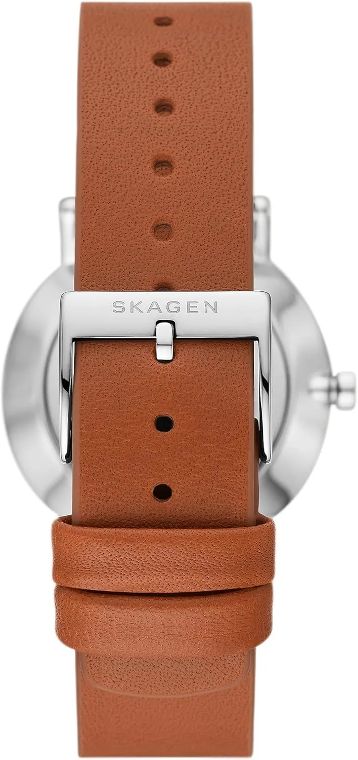 Skagen Kuppel Lille or Riis Lille Minimalist Women's Watch with Stainless Steel Bracelet, Mesh or Leather Band
