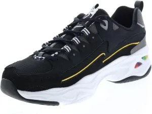 Skechers DLites 4.0 - Fast Drive Womens Fashion Trainers, Black/Multi - 6.5 US
