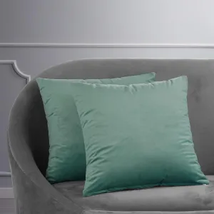 Skylark Blue Signature Velvet Cushion Covers - Pair