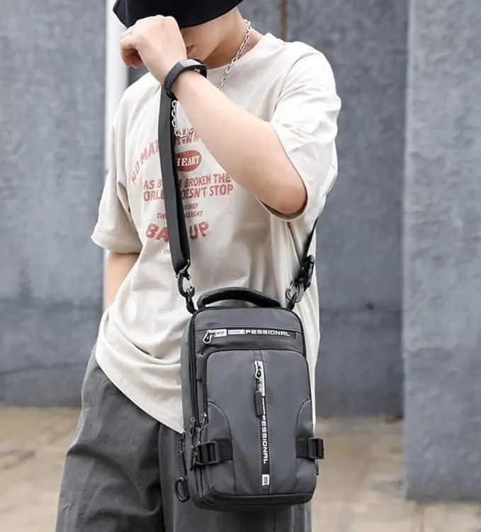 Sling Bag with USB Charging Port – Waterproof & Travel-Friendly