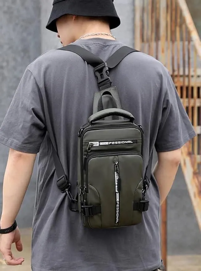 Sling Bag with USB Charging Port – Waterproof & Travel-Friendly
