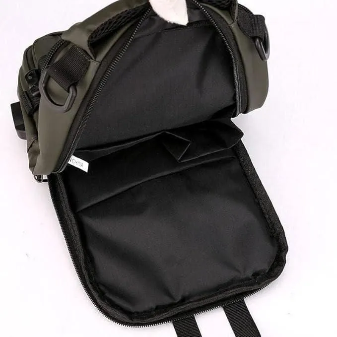 Sling Bag with USB Charging Port – Waterproof & Travel-Friendly