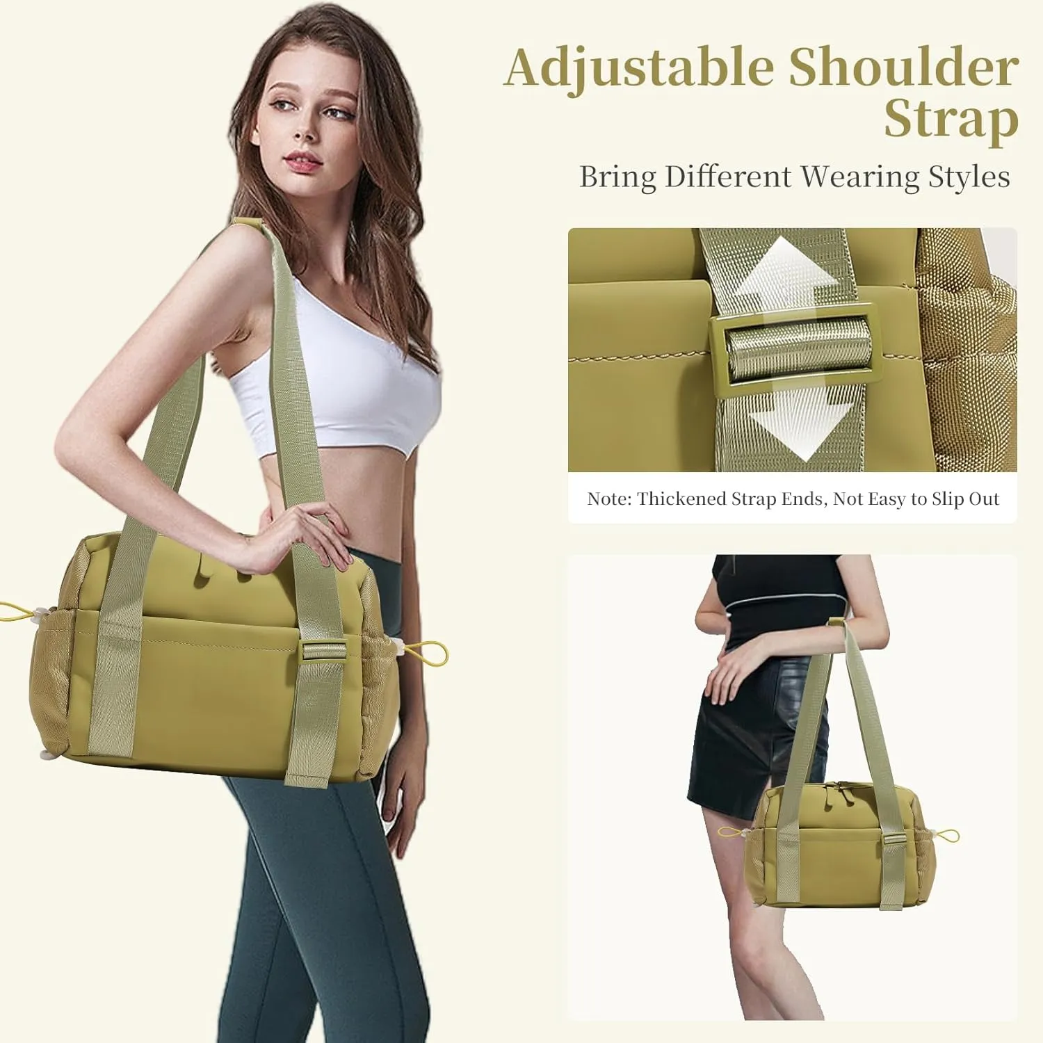 Small Gym Bag for Women Mini Gym Duffle Bag with Wet Compartment,mini duffle Tote Bag small duffle bag for Workout/Sport/Travel (Green)