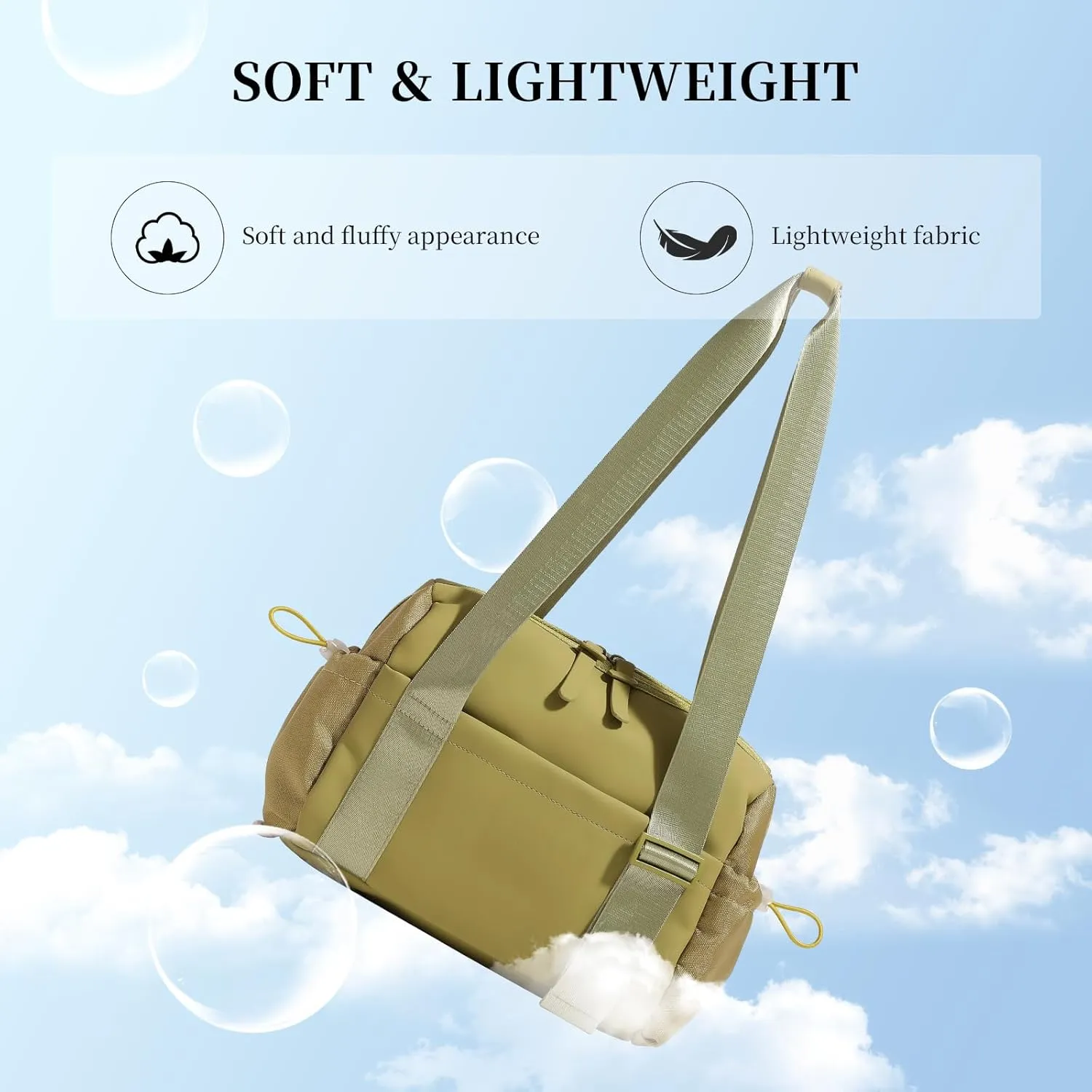Small Gym Bag for Women Mini Gym Duffle Bag with Wet Compartment,mini duffle Tote Bag small duffle bag for Workout/Sport/Travel (Green)