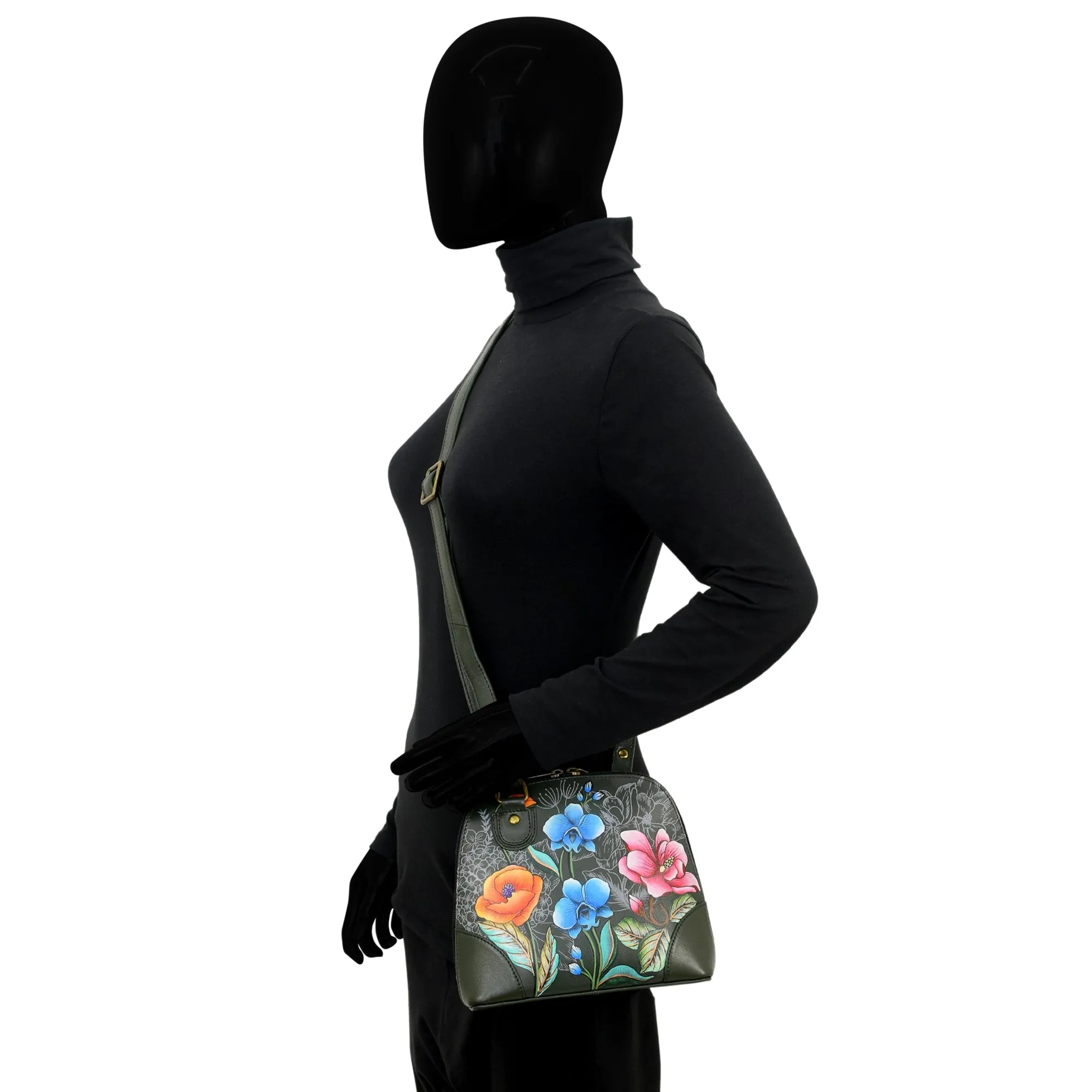 Small Multi Compartment Zip - Around Organizer - 8109
