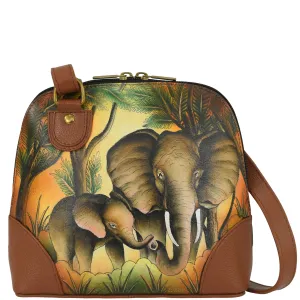 Small Multi Compartment Zip - Around Organizer - 8109