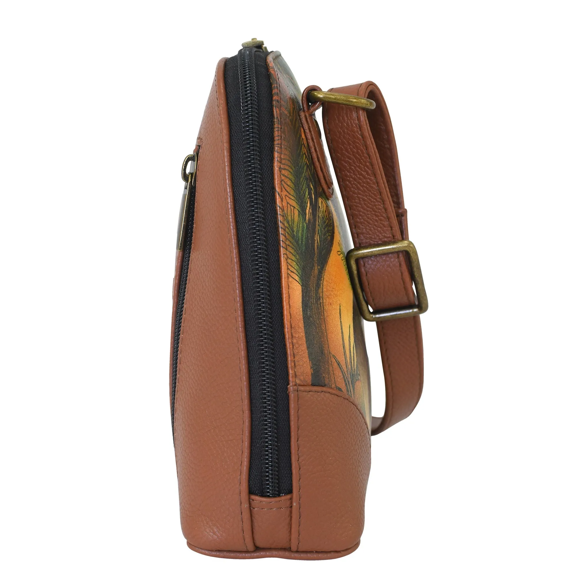 Small Multi Compartment Zip - Around Organizer - 8109