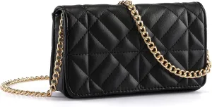 Small Quilted Crossbody Bags for Women Shoulder Bag Clutch Purses Handbags with Gold Chain
