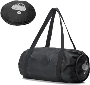 Small Sport Gym Bag for Adults, 25L Waterproof Duffle Bag with Wet and Dry Compartment Foldable Gym Tote Bag for Workouts, Sports, Travel (Black)
