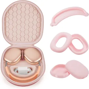 Smart Case for AirPods Max Headphones Supports Sleep Mode, with AirPods Max Silicone Case Cover Anti-Scratch Accessories, Portable Hard Organizer