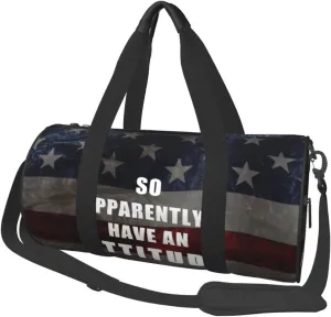 So Apparently I Have An Attitude Duffel Bag Gym Bag Travel Sports Tote Large Foldable Beach Swim Yoga8