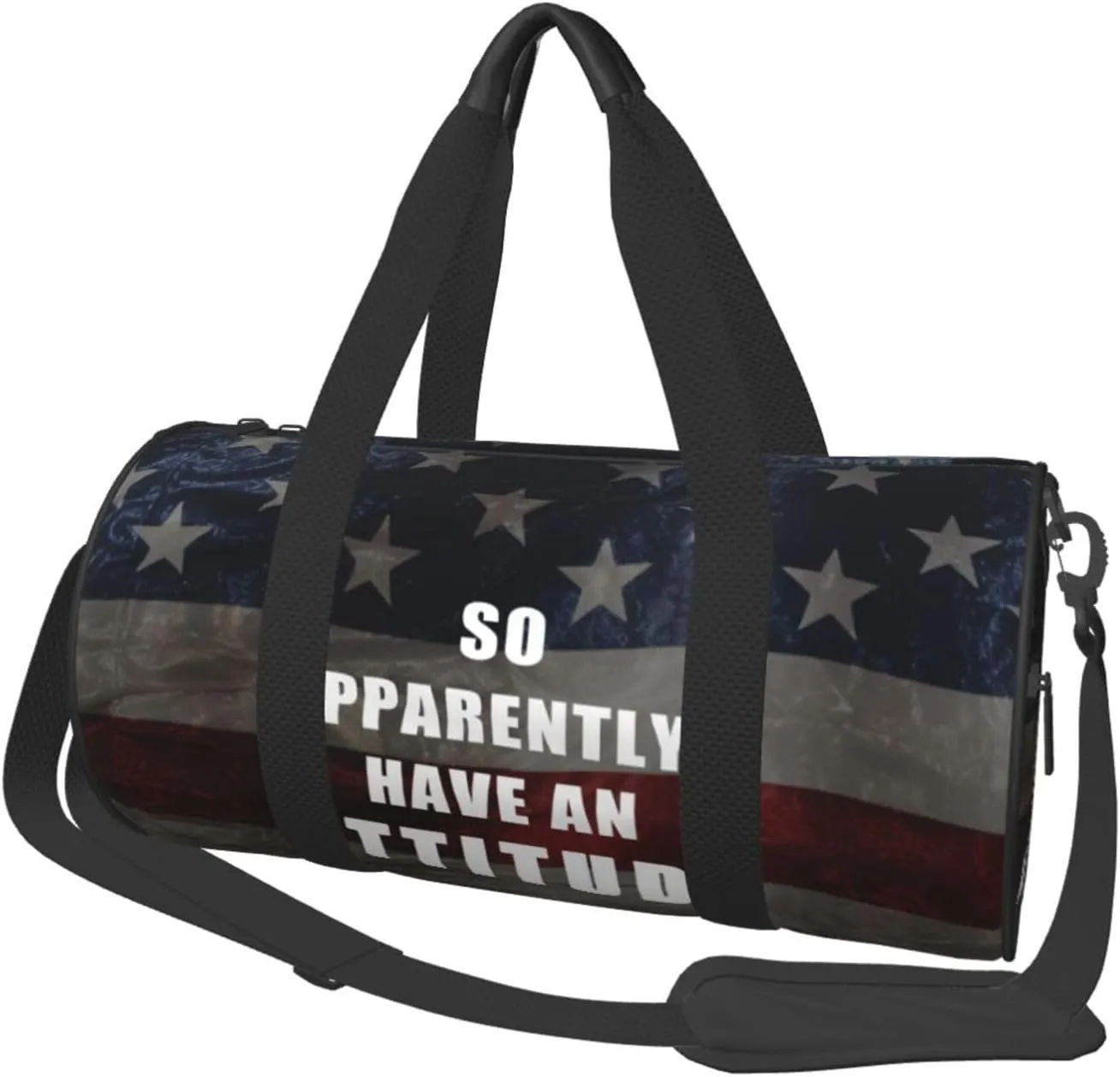So Apparently I Have An Attitude Duffel Bag Gym Bag Travel Sports Tote Large Foldable Beach Swim Yoga8