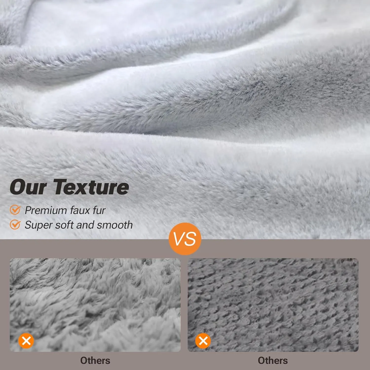 Soft Touch Orthopedic Dog Bed, XL Dog Bed for Extra Large Dogs Washable, Supportive Foam Pet Couch Bed with Removable Washable Cover and Nonskid Bottom, Grey