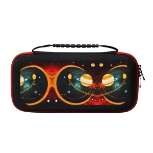 Solar System Jupiter Saturn Print Protective Bag Switch Carrying Case Travel Bag for Switch Game Case Compatible