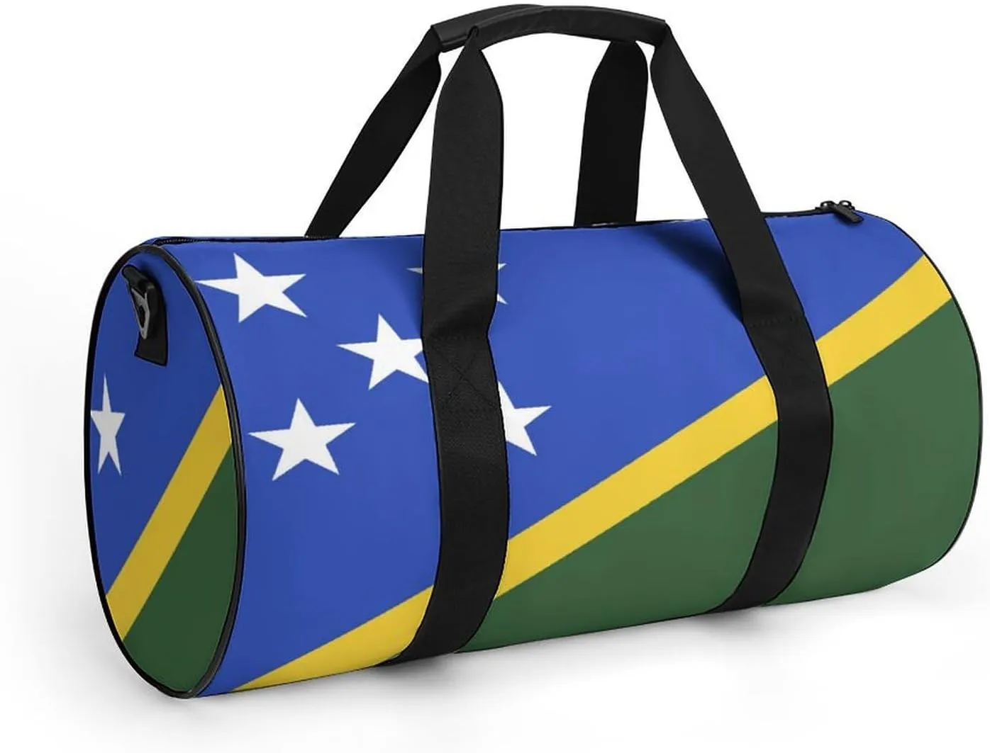 Solomon Lslands Flag Gym Duffel Bag for Women Men Dry Wet Pocket Travel Tote