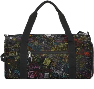 Sport Gym Bag for Women Men with Shoes Compartment And Wet Pocket,Math Formula Travel Duffel Bag for Travel, Sports, Fitness, Workout