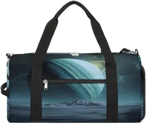 Sport Gym Bag for Women Men with Shoes Compartment And Wet Pocket,Uranus Travel Duffel Bag for Travel, Sports, Fitness, Workout