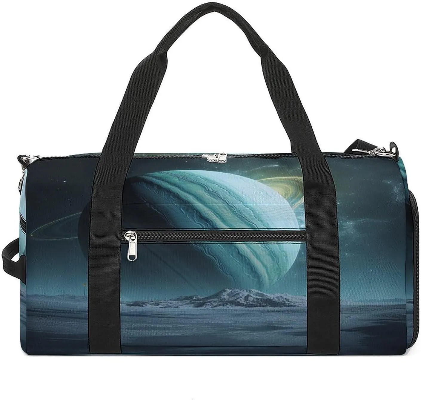 Sport Gym Bag for Women Men with Shoes Compartment And Wet Pocket,Uranus Travel Duffel Bag for Travel, Sports, Fitness, Workout