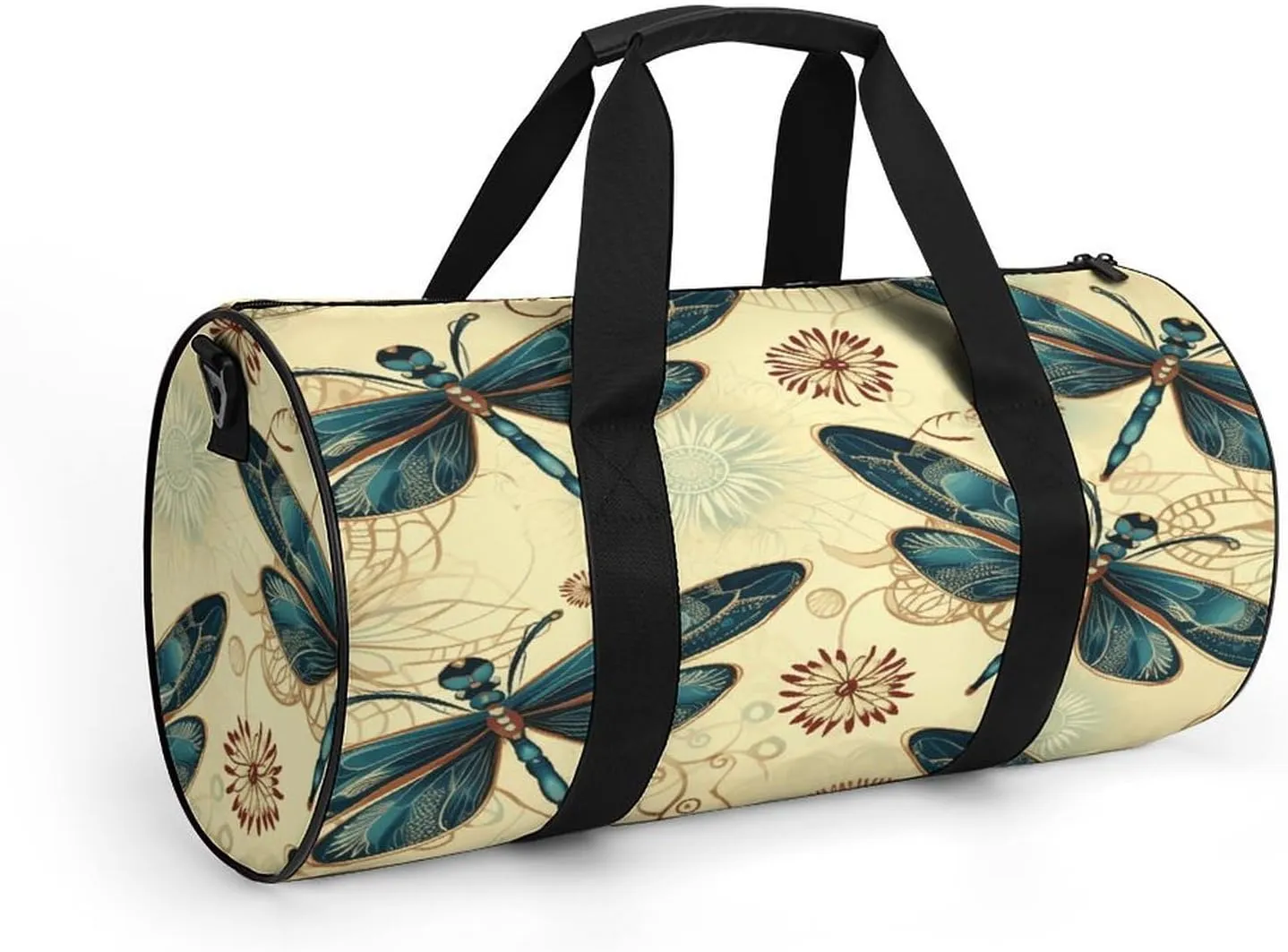 Sport Gym Bag for Women Men,A Dog Cylindrical Travel Duffel Bag with Adjustable Straps for Travel, Sports, Workout